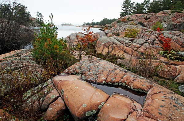 Pink Granite Shore by Deb Oppermann